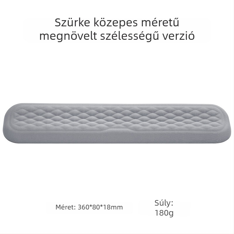 Memóriahabos csuklótámasz mechanikus billentyűzethez és irodai egérpadhoz logóval