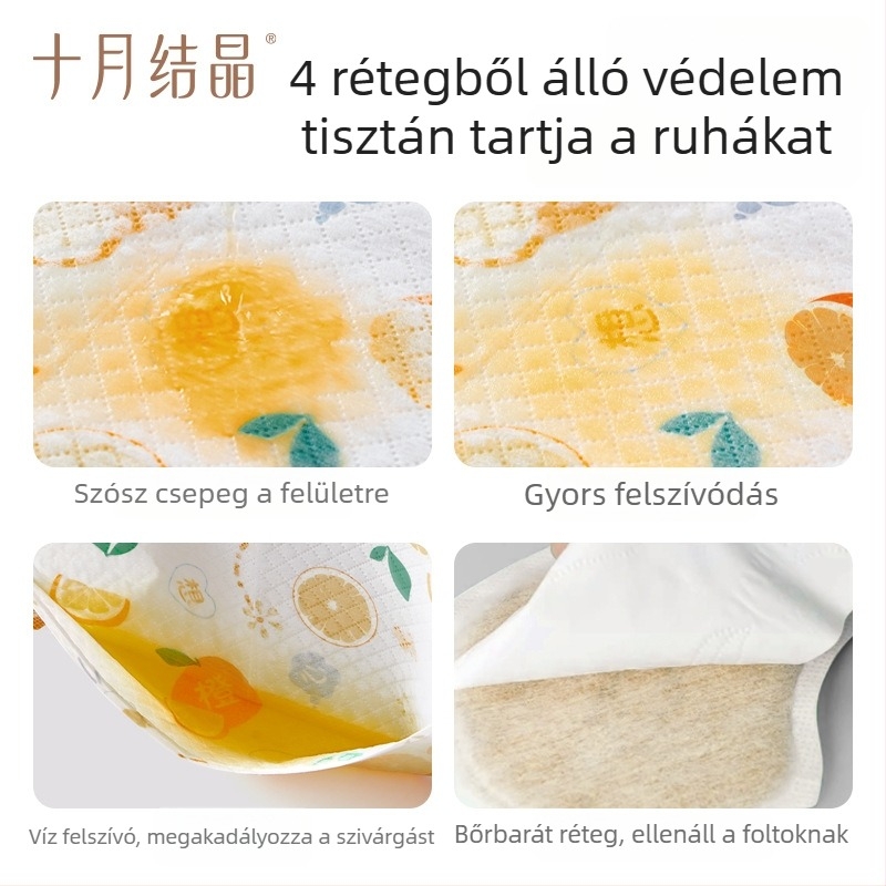 October Crystal Egyszer használatos baba etető kötény – Vízálló etető bib gyerekeknek (1–3 év) – Uniszex, nem szőtt anyagból és PE fóliával