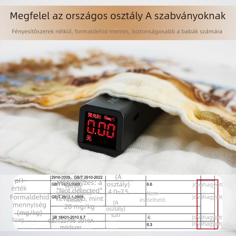 Születéstől gyerekekig való nyálkendő, tiszta pamut >95%, géz anyag, rajzolt minta, magas nedvszívás, 3–8 éveseknek