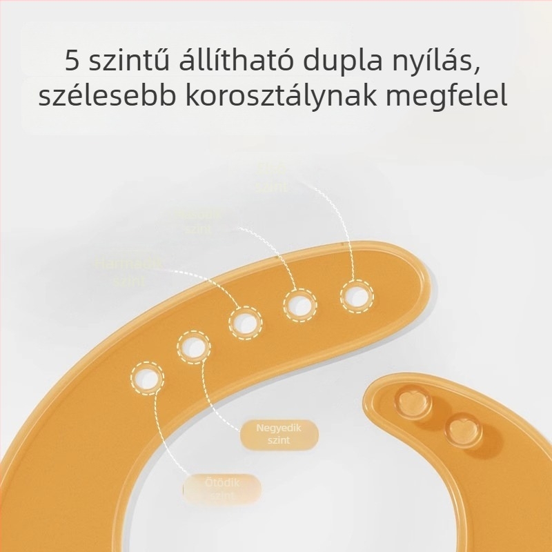 Szilikon etetőnyakkendő – élelmiszer-minőségű szilikon, vízálló és szennyeződés-álló, 0–3 éves babáknak – Ecoplus