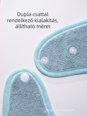 Gyerekeknek készült Coral fleece kötény a fogmosáshoz és az arc tisztításához, pamut tartalommal, uniszex, 3–8 év, Biztonsági osztály A