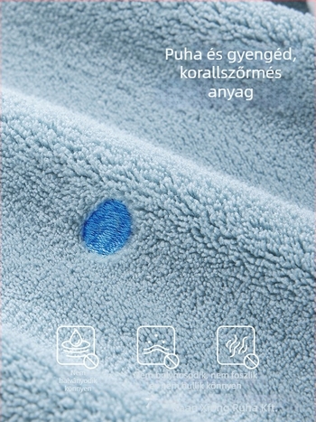 Gyerekeknek készült Coral fleece kötény a fogmosáshoz és az arc tisztításához, pamut tartalommal, uniszex, 3–8 év, Biztonsági osztály A