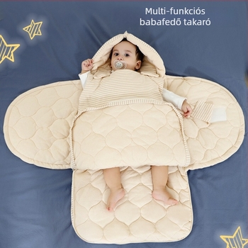 Baba vastag swaddle alvózsák őszre–télre, 100% pamut anyag, töltet velúr pamut, 1–3 éveseknek, minták: állatok, csíkok, rajzfilmek