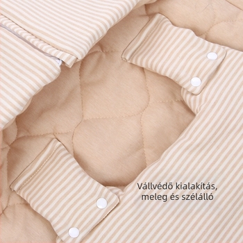 Baba vastag swaddle alvózsák őszre–télre, 100% pamut anyag, töltet velúr pamut, 1–3 éveseknek, minták: állatok, csíkok, rajzfilmek