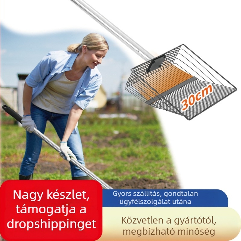 Fém anyagú tisztítólapát csirkeóljhoz, többfunkciós, nagyállatok és csirkék számára, márka Bente.