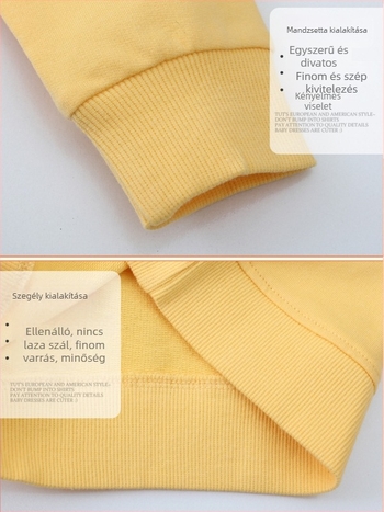 Gyerek pulóver - Európai és amerikai stílus, pamut kötött anyag (80% pamut), kerek nyakú, hosszú ujjú