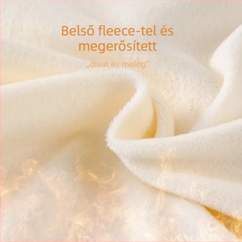 Lányoknak készült fleece-bélelt pulóver, hosszú ujjú, kapucni nélküli, betűs mintával