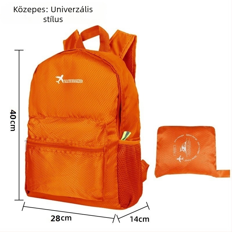 Új verzió utazó hátizsák szabadtéri túrákhoz, ultra‑könnyű, összecsukható kemping hátizsák nagy kapacitással
