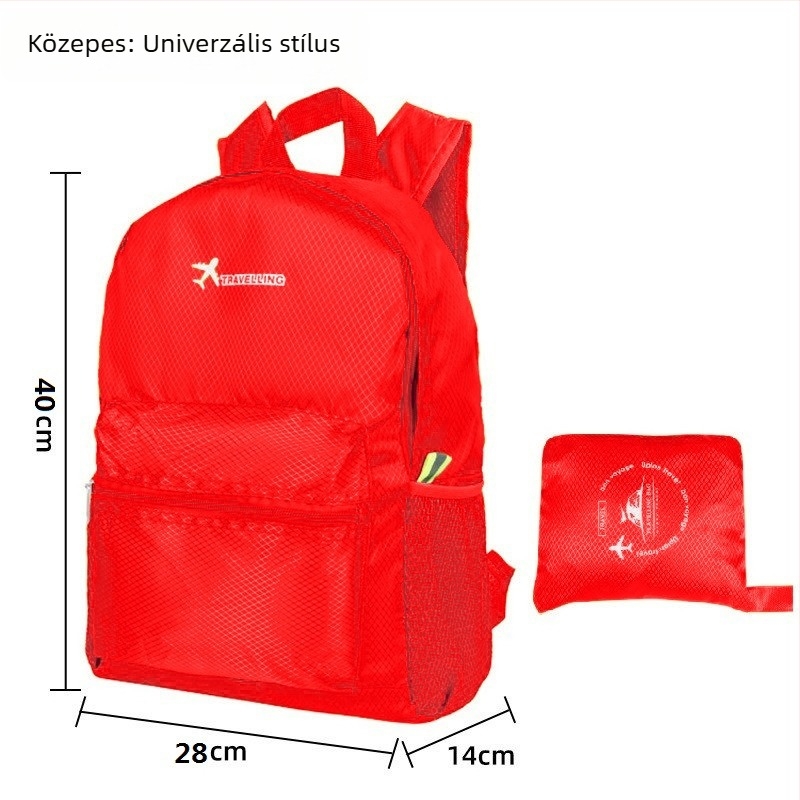 Új verzió utazó hátizsák szabadtéri túrákhoz, ultra‑könnyű, összecsukható kemping hátizsák nagy kapacitással