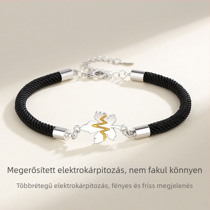 Karkötő – réz, pár-stílus, levél dizájn, Xin Qi