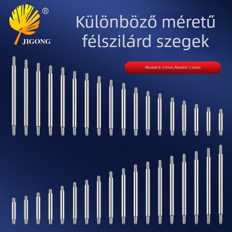 Record Work Órásjavító eszközök készlet – szíjcsatlakozó tengely, fülcsapok és lug csapok, fém, 144 vagy 108 darabos készlet