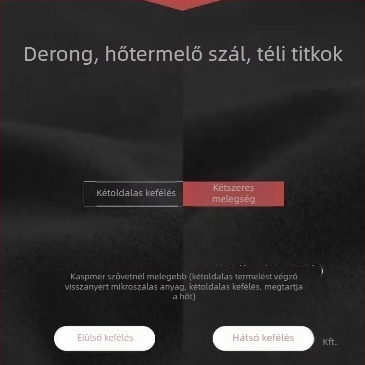 Női pizsamak - Vastagított szövött pamut, Hosszú ujjú, Kerek nyak, Melegen tart (90–95% nyuszi szőr tartalom)