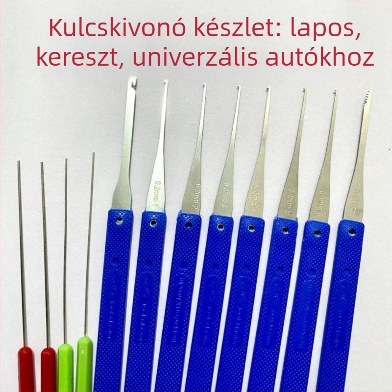 Eltört kulcs eltávolító készlet, 12 darab, fém és műanyag kivitel, szétszerelési eszközök, otthoni használatra