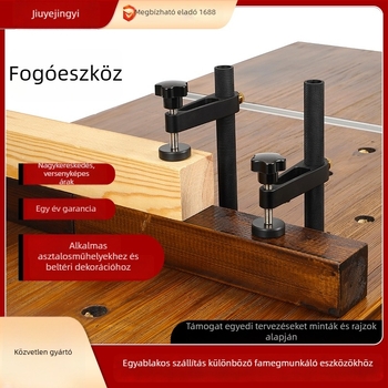 Faipari szorító gyorsan állítható nyomóval, alumínium ötvözet, hosszú lábú kivitel
