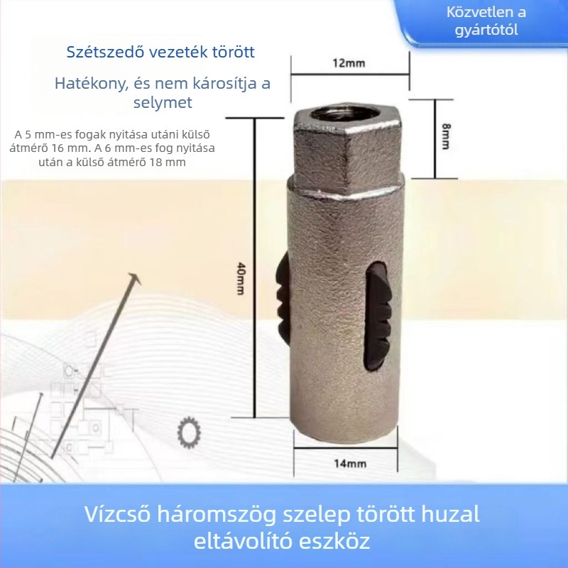 Csővezetékhez készült szétszerelő eszköz a vezeték eltávolításához, kovácsolt krom-vanádium acélból, 4 részes készlet, háztartási használatra