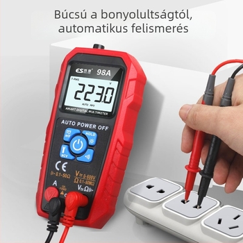 Automatikus tartományú digitális multiméter, háttérvilágítású kijelzővel, nagy pontosságú, kapacitás és hőmérséklet mérés