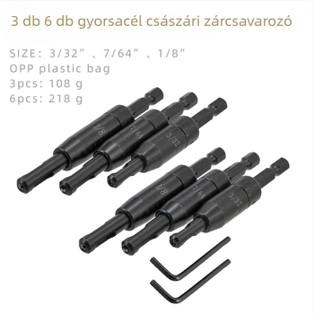 Faipari pántfúró készlet, 3 darab, Zhongke, nagy sebességű acél, fadarabok fúrására, háztartási használatra