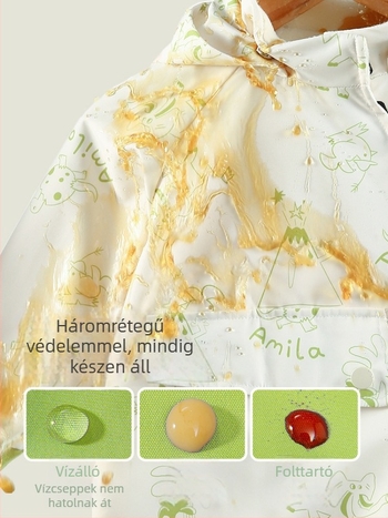 Three-Proof Gyerekeknek Kültéri Kapucnis Kabát, Unisex, Rövid Fazon, Cipzár, Állig érő gallér, Poliészter (Kapucni, Cipzár, Állig érő gallér, Rövid fazon, Poliester)