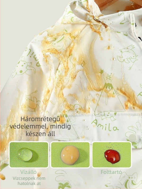 Three-Proof Gyerekeknek Kültéri Kapucnis Kabát, Unisex, Rövid Fazon, Cipzár, Állig érő gallér, Poliészter (Kapucni, Cipzár, Állig érő gallér, Rövid fazon, Poliester)