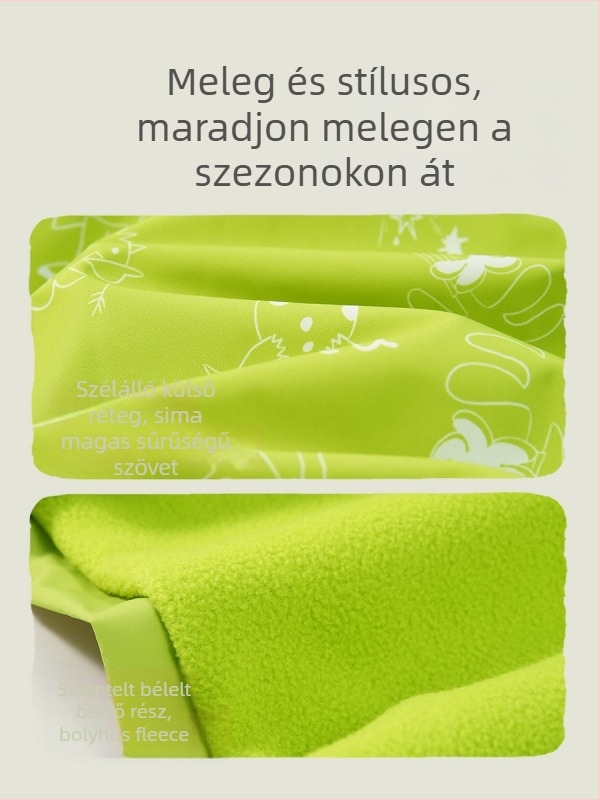 Three-Proof Gyerekeknek Kültéri Kapucnis Kabát, Unisex, Rövid Fazon, Cipzár, Állig érő gallér, Poliészter (Kapucni, Cipzár, Állig érő gallér, Rövid fazon, Poliester)