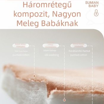 Gyerekeknek szóló pamutból készült vastag kabát, uniszex, kapucnis, téli, hosszú ujjú