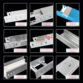 Galvanizált csatornás hídkeret kábelcsatornával, testreszabható mennyezeti megoldás alagsorokhoz és bevásárlóközpontokhoz