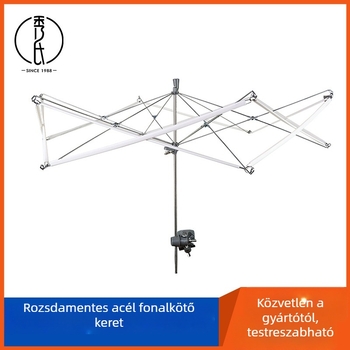Gyapjú tekerő eszköz, rozsdamentes acélból, kézi tekerő, egyszerű stílus (1 darab, 385 g)