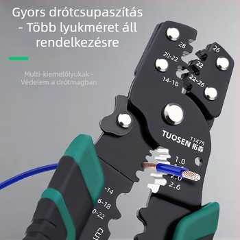 Topson antistatikus huzalnyíró és crimpelő fogó, 253 g