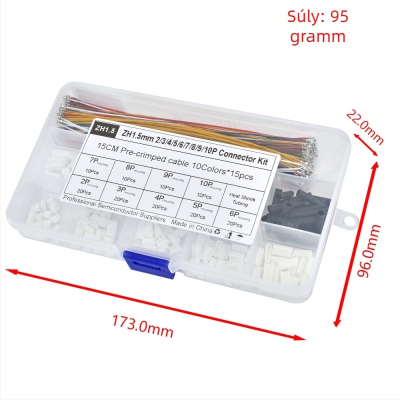 Rong yuwei 230 db 2,54 mm termináló készlet 9 pólusú terminál blokkhoz
