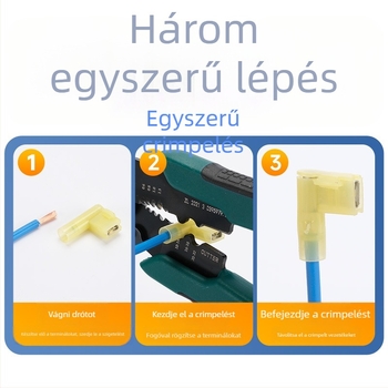 Hsai nylonból készült teljesen izolált zászló alakú női terminál, modell FLDNY 1.25-187, villanyszerelőknek