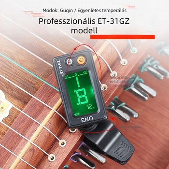 Guzheng hangoló – Modell ET18GZ, Márka Eno, Anyag: Műanyag, Alkalmas hangszerhez, Elektronikus hangoló