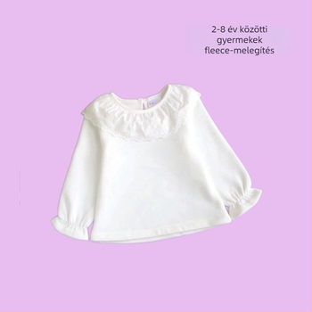 Beplo gyerekeknek készült ing fleece béléssel, rever gallérral, 100% pamut, hosszú ujjú, 3-8 éveseknek