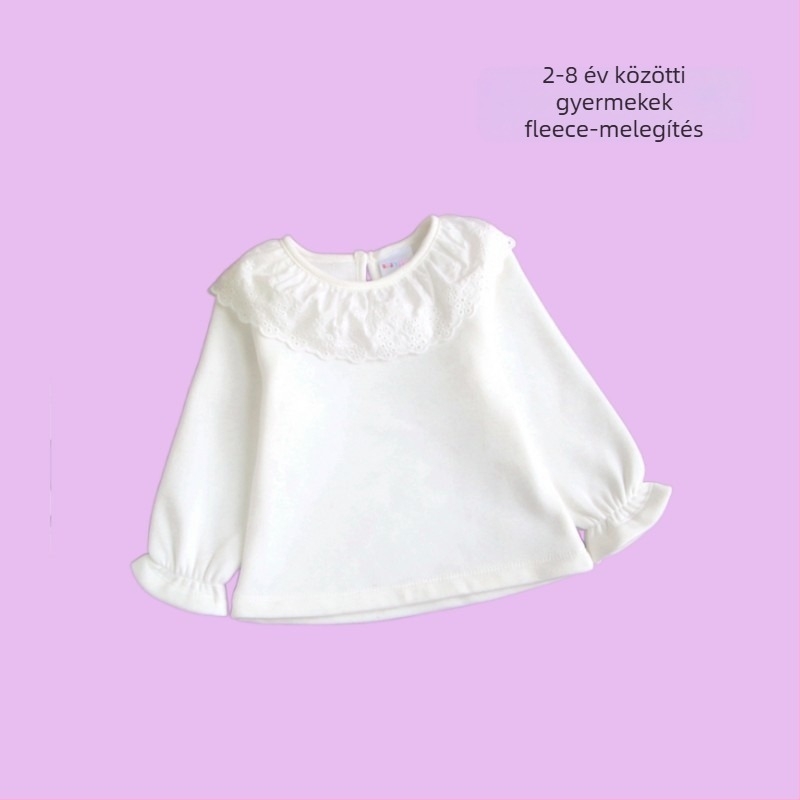 Beplo gyerekeknek készült ing fleece béléssel, rever gallérral, 100% pamut, hosszú ujjú, 3-8 éveseknek