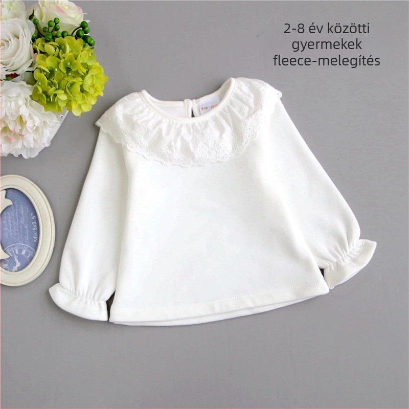 Beplo gyerekeknek készült ing fleece béléssel, rever gallérral, 100% pamut, hosszú ujjú, 3-8 éveseknek