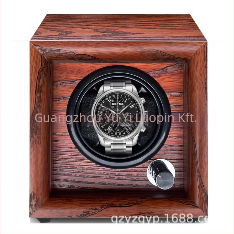 Órafelhúzó doboz P01, mechanikus, MDF fa, furnérfa, Taoyou ji