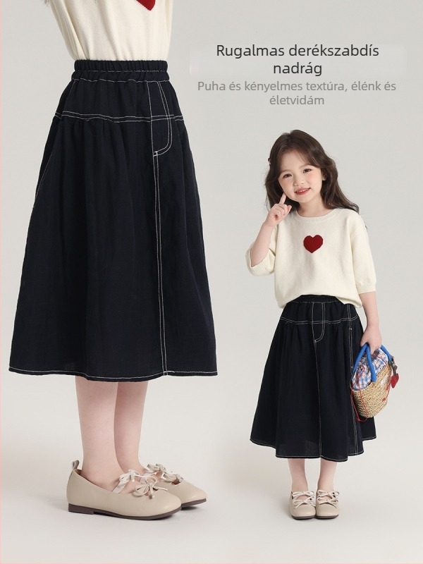 Pudding Haru Lányoknak szóló A‑vonalú szoknya (Nylon 9% keverék, 8+ éveseknek, tavasz–ősz)