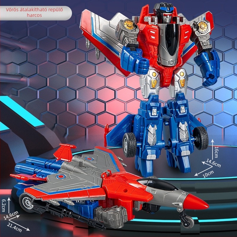 DIY kézzel átalakítható robot-teherautó modell – műanyag autómodell inerciás vezérléssel, szimulált katonai jármű