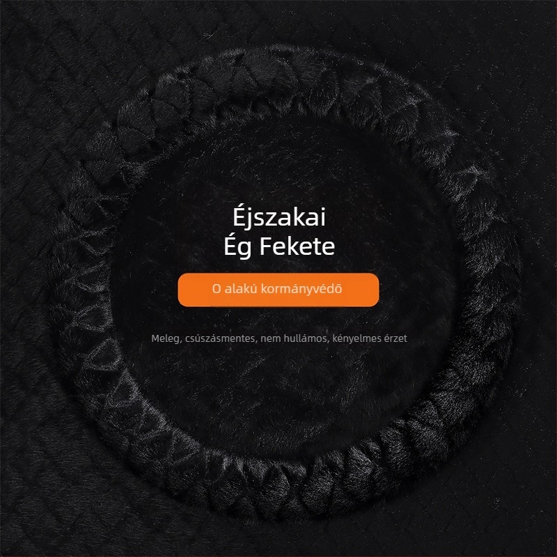 Volánvédő plüssből, norka imitációval, quiltelt relif mintázat, üzleti stílus, téli szezon, univerzális illeszkedés, Gu siyi márka
