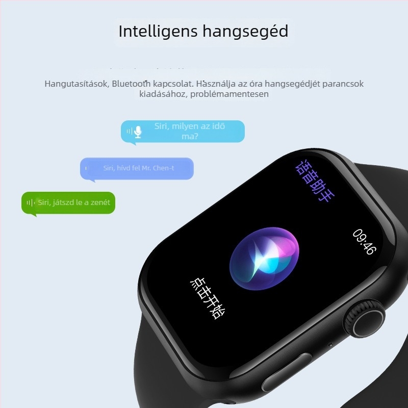 Okosóra Watch10 S11 — NFC, Alipay, Bluetooth hívás, szívritmus- és alvásfigyelés