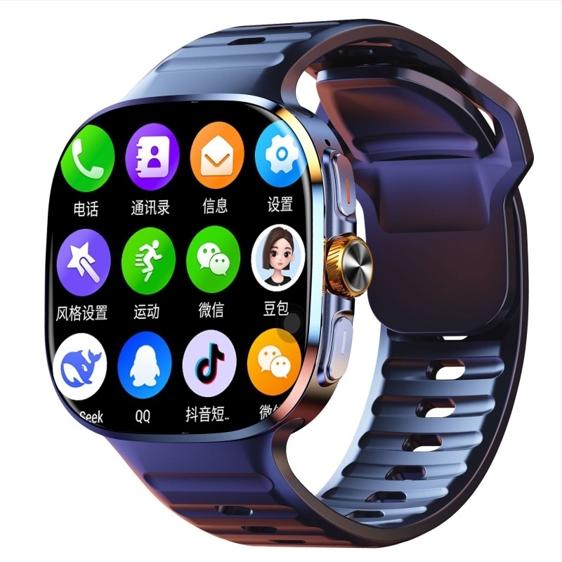M99 Okosóra, 5G SIM kártya, Dual-System, AMOLED 2,1 hüvelykes érintőképernyő, Bluetooth, pulzusmérés, vérnyomás, SpO2, NFC, intelligens értesítések
