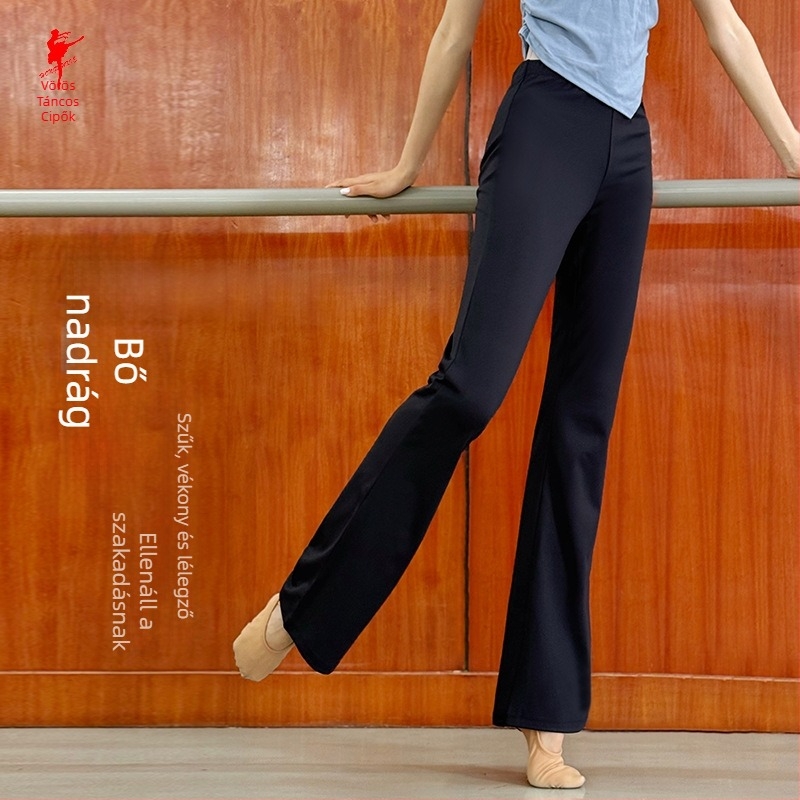 Női rugalmas fodros tánc nadrág (N2068) - anyag Nylon/Poliamid 80%, bélés Nylon/Poliamid 90%, latin tánc, balett és jóga számára