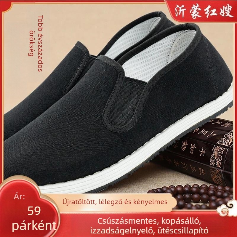 Női denim cipő, kerek orr, lazább stílus, csíkos mintázat, alacsony sarok 1–3 cm, légáteresztő tavaszra