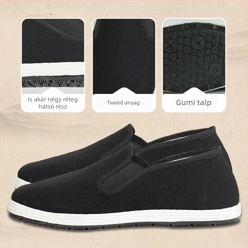 Női denim cipő, kerek orr, lazább stílus, csíkos mintázat, alacsony sarok 1–3 cm, légáteresztő tavaszra