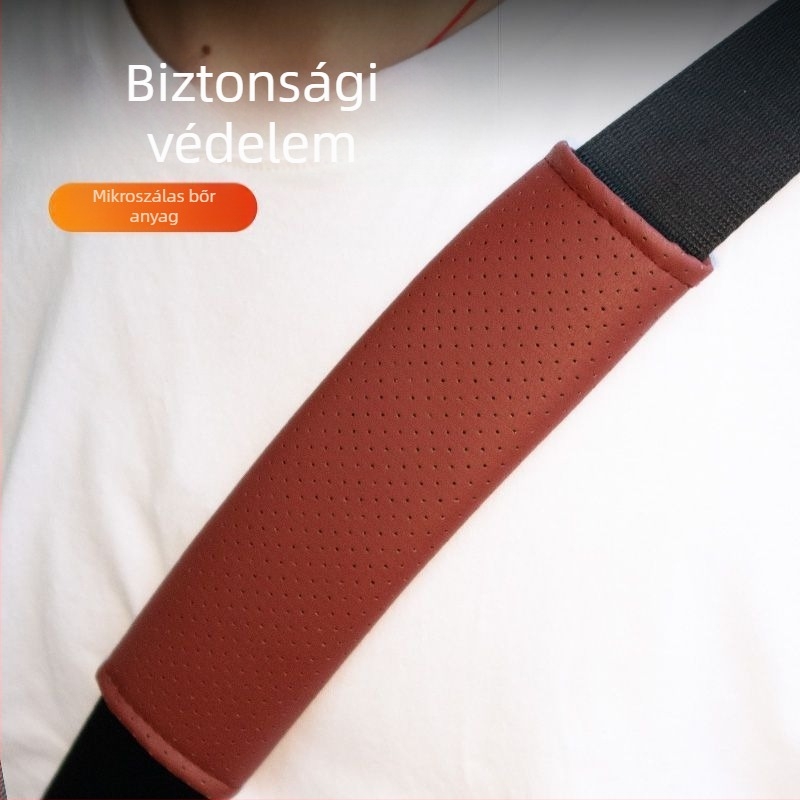 Autó biztonsági öv vállvédő, puha és lélegző védőpárna, kopásálló, univerzális autó-kiegészítő