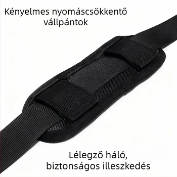 Canvas anyagú válltáska leválasztható vállpárnával, laptop táska, lélegző, többfunkciós