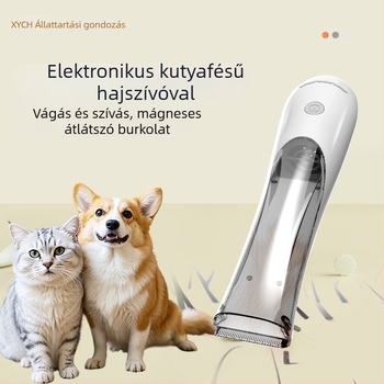 Elektronikus kutyaápoló olló szívóval és töltéssel, ABS, Xinyue Pet Care, 40 db egy dobozban