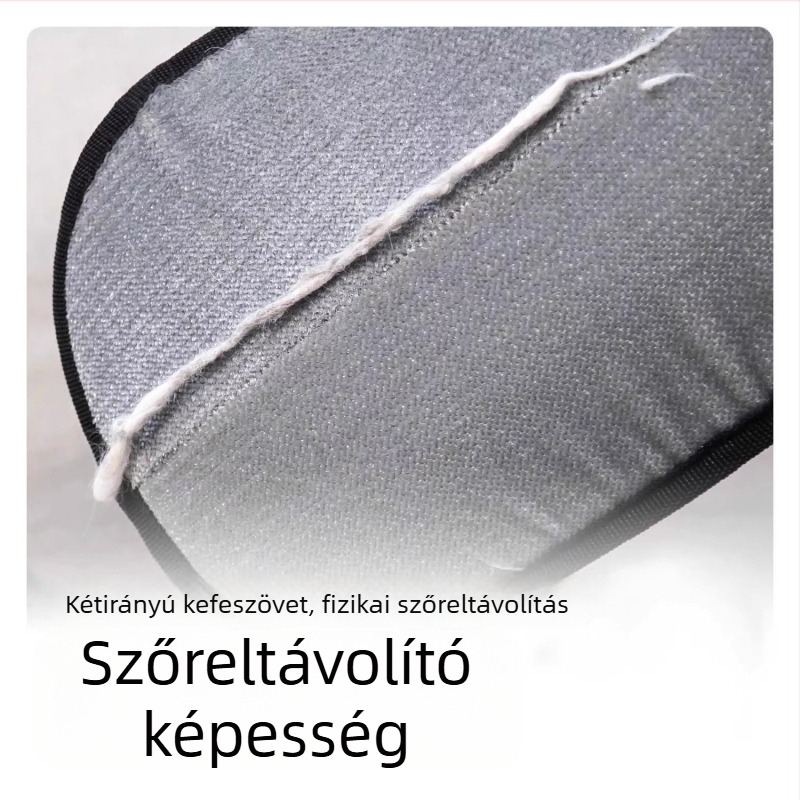 Elektrosztatikus szőrtelenítő kesztyű háziállatok számára, kétoldalas kefével