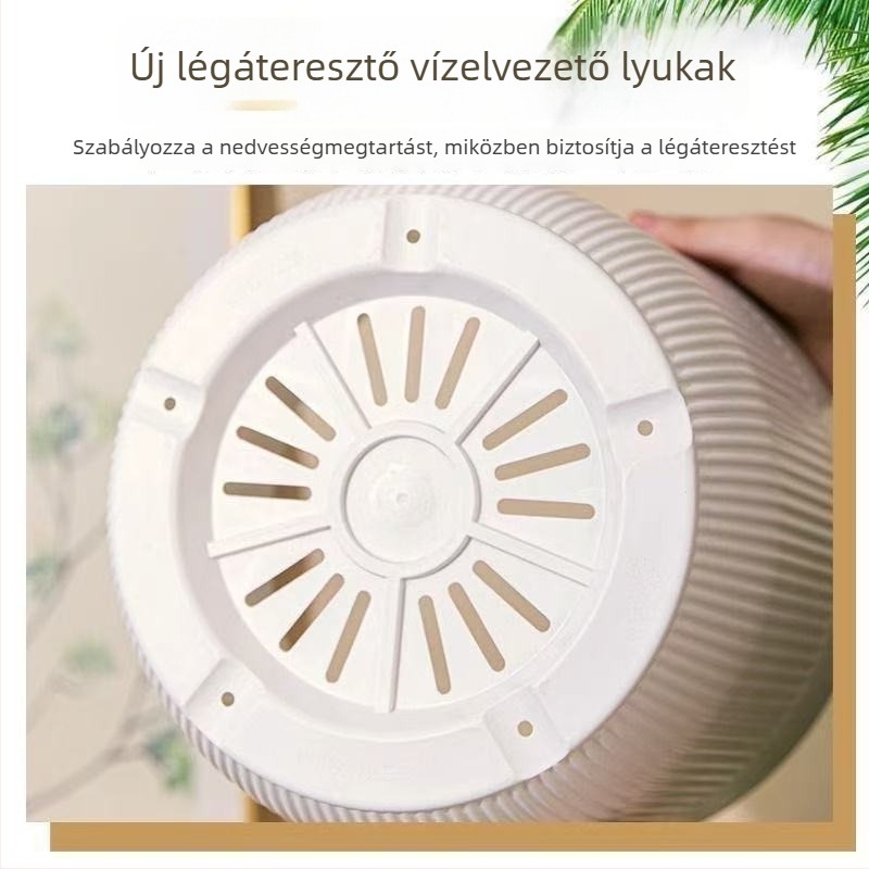 Vastagított műanyag virágcserép, extránagy méret, nagy átmérővel, Bird of Paradise, gyümölcsfák és áfonya számára