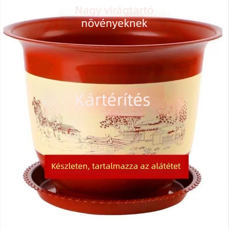 Növényedény műgyantából, padlón álló, klasszikus stílus, cikkszám 1001191277