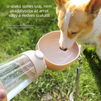 Macskáknak hordozható vízcsésze automata adagolóval, PP+PC